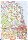 Newcastle - NE - Postcode Sector Map (G55)