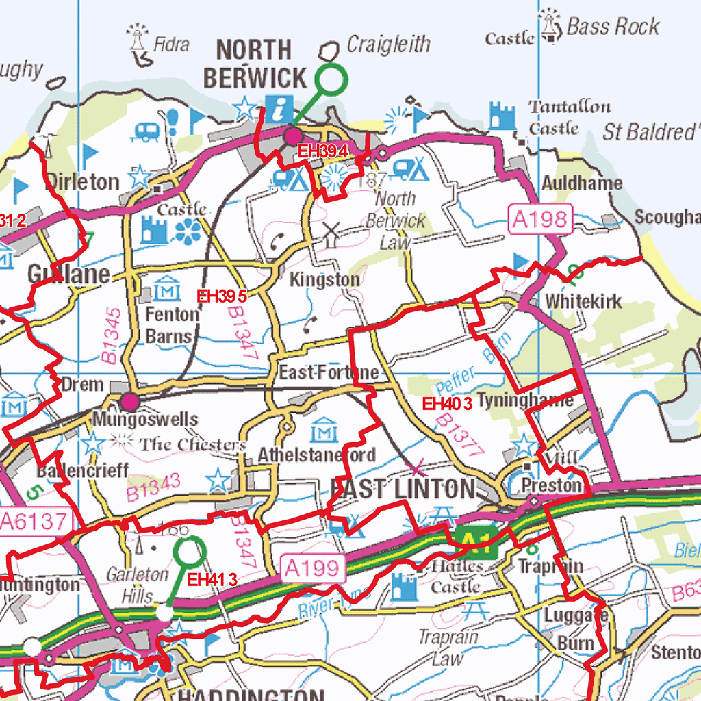 Eh Postcode Location Edinburgh - EH - Postcode Sector Map (G5) – XYZ Maps
