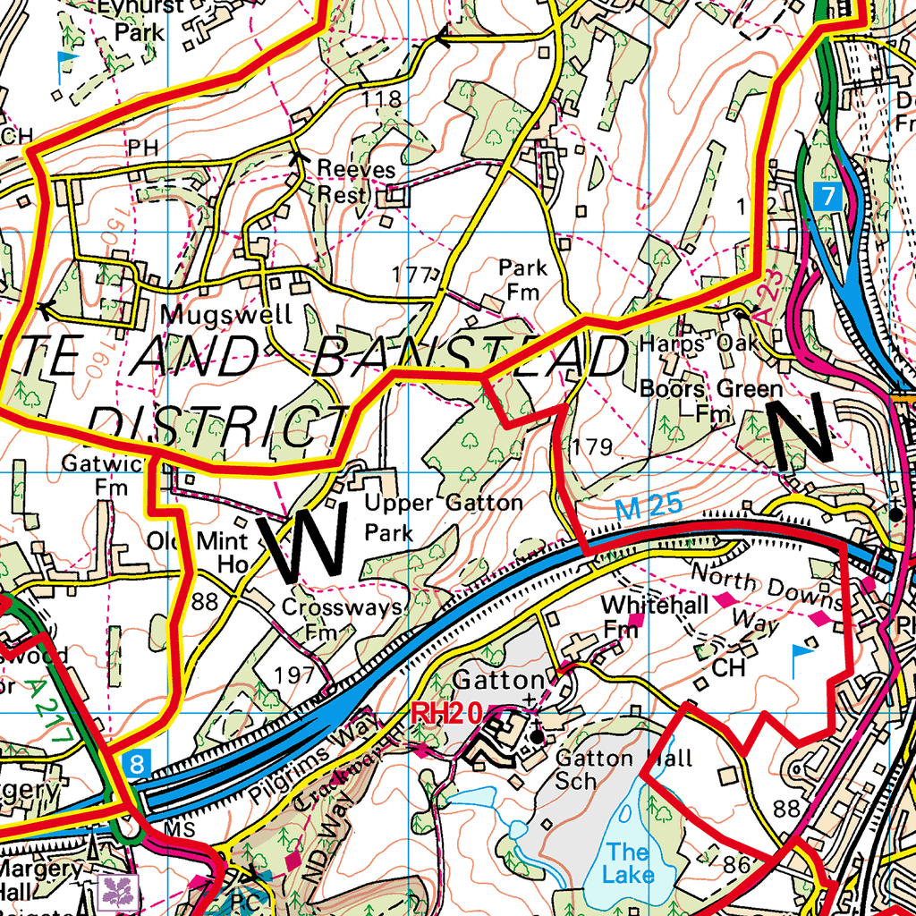 Croydon - CR - Postcode Sector Map (G60)