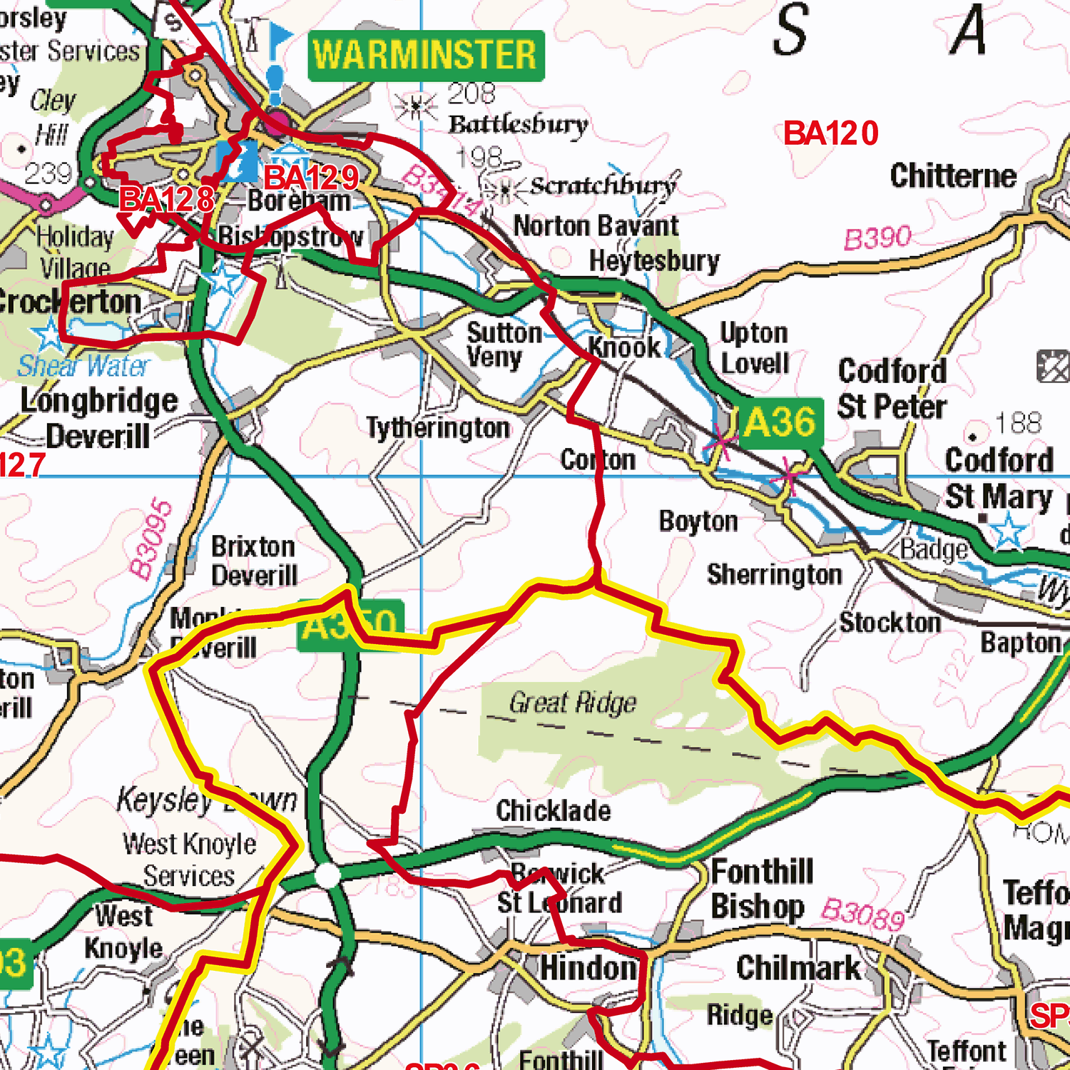 Bath - BA - Postcode Sector Map (G62)