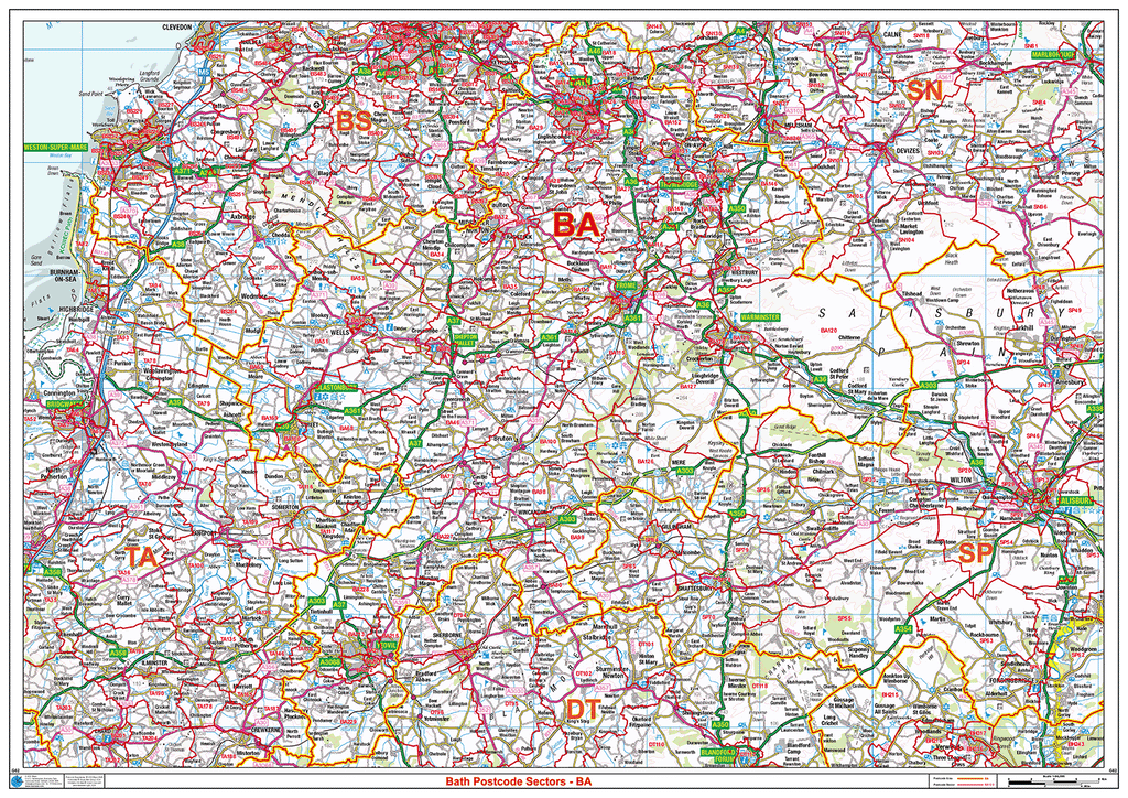 Bath - BA - Postcode Sector Map (G62)