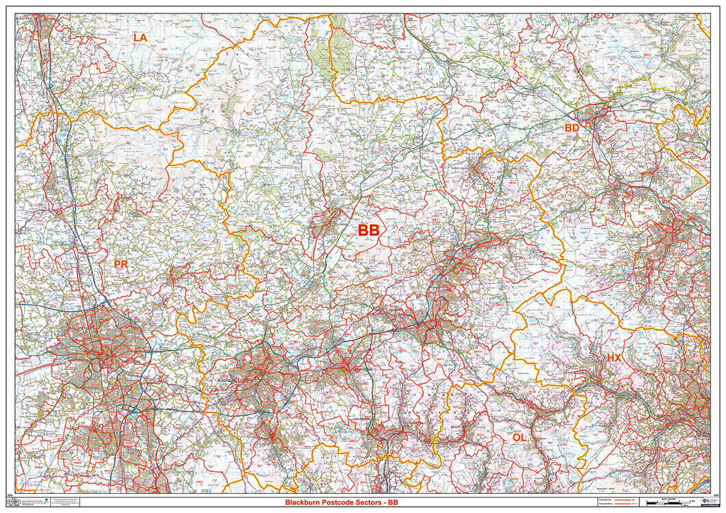 Blackburn - BB - Postcode Sector Map (G63)