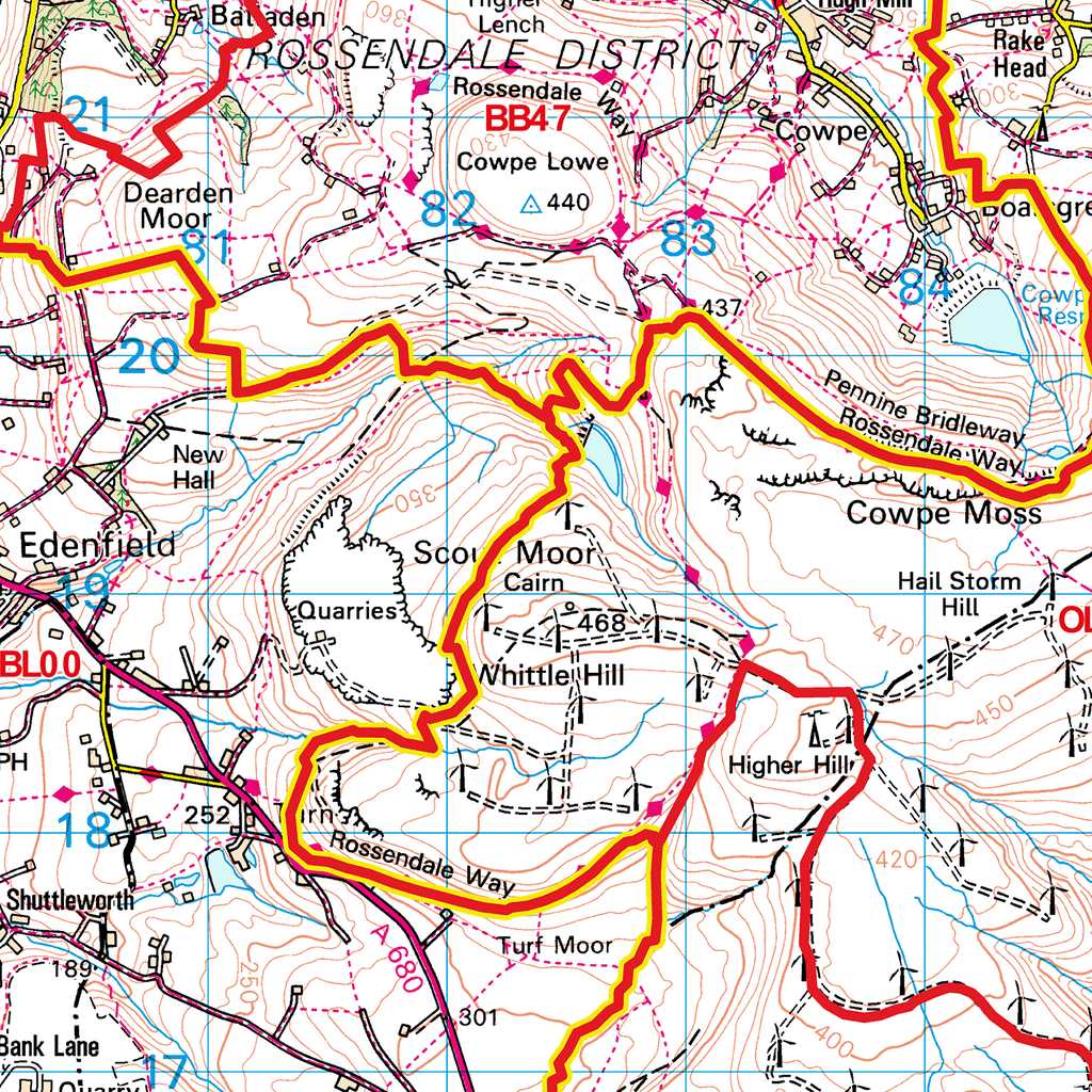 Bolton - BL - Postcode Sector Map (G64)