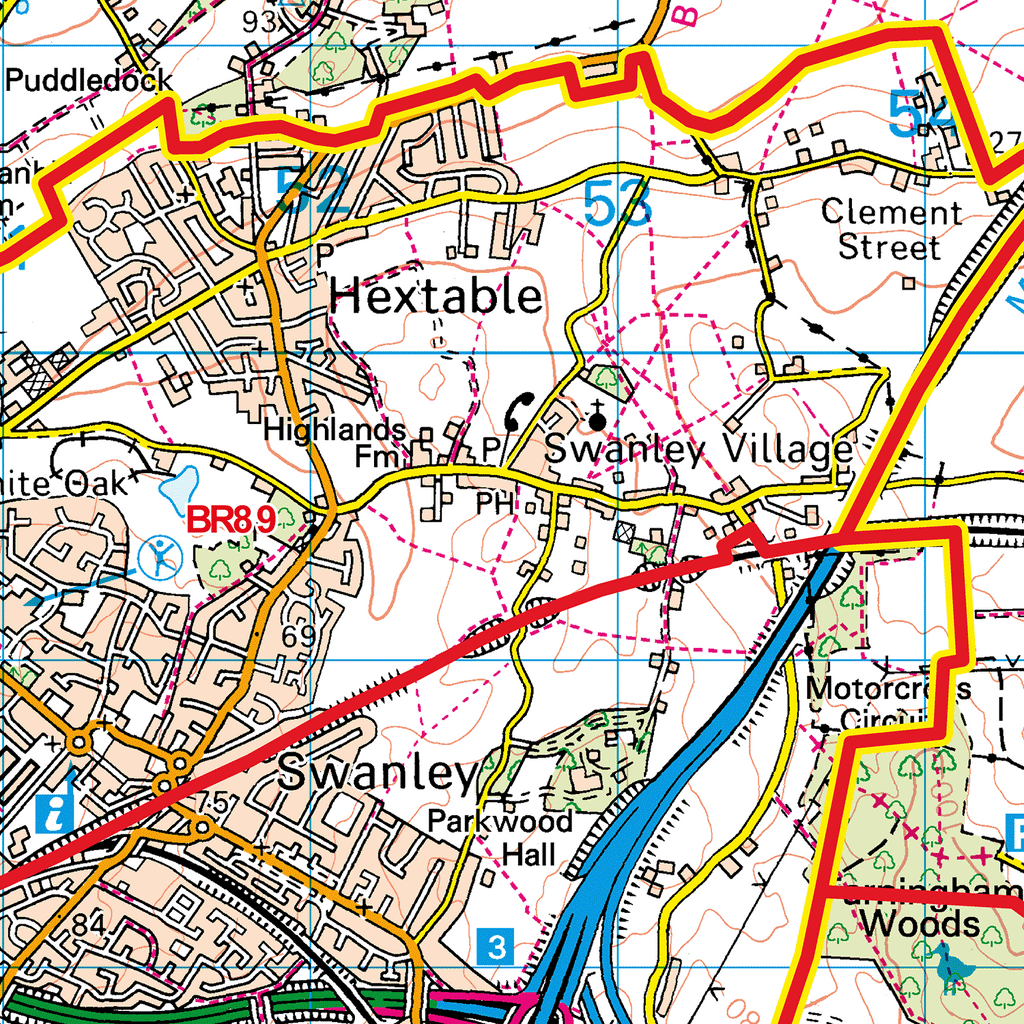 Bromley - BR - Postcode Sector Map (G65)