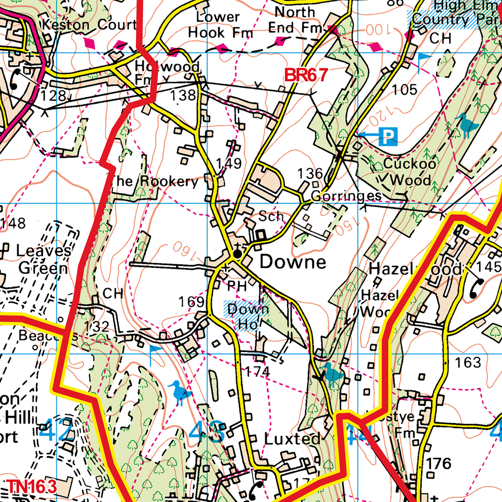 Bromley - BR - Postcode Sector Map (G65)