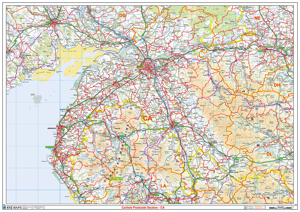 Carlisle - CA - Postcode Sector Map (G67)