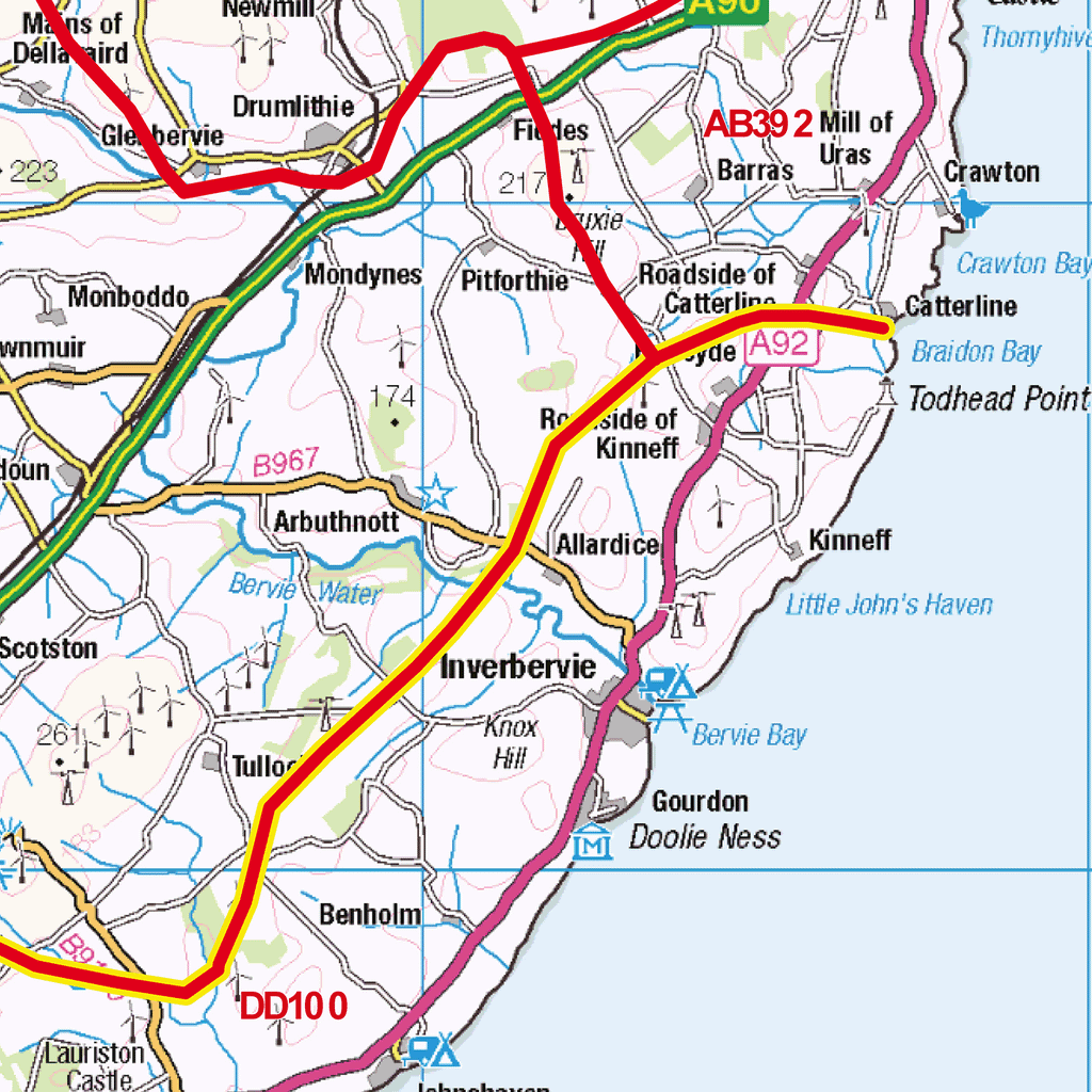 Dundee - DD - Postcode Sector Map (G70)