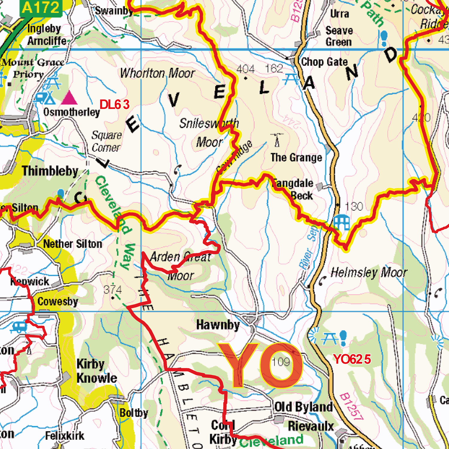 Darlington - DL - Postcode Sector Map (G73)