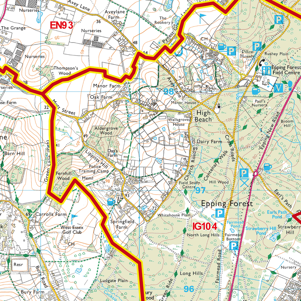 Ilford - IG - Postcode Sector Map (G82)