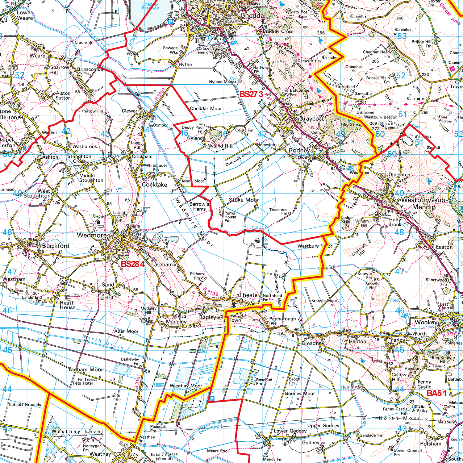 Bristol - BS - Postcode Sector Map (G8)
