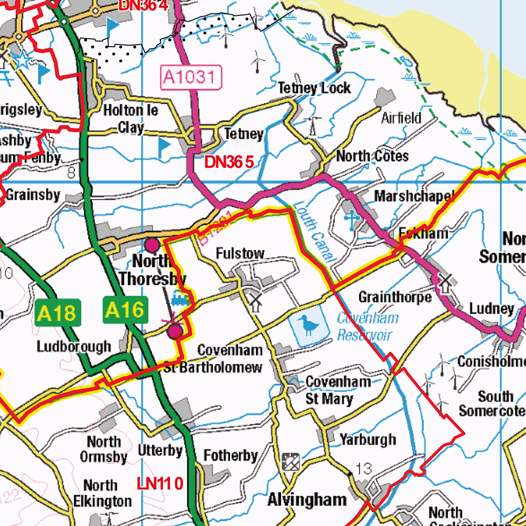 Lincoln - LN - Postcode Sector Map (G92)