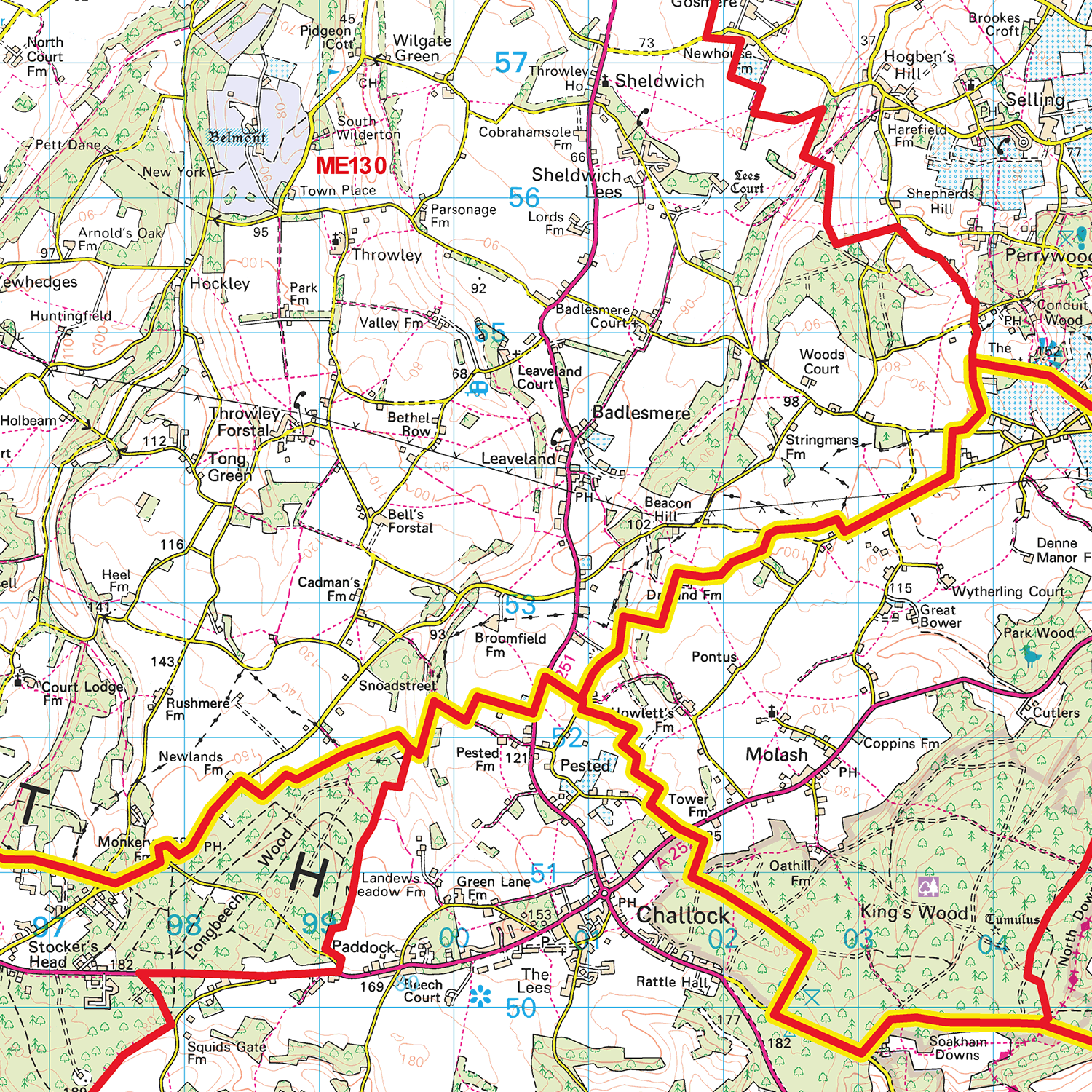 Medway - ME - Postcode Sector Map (G93)