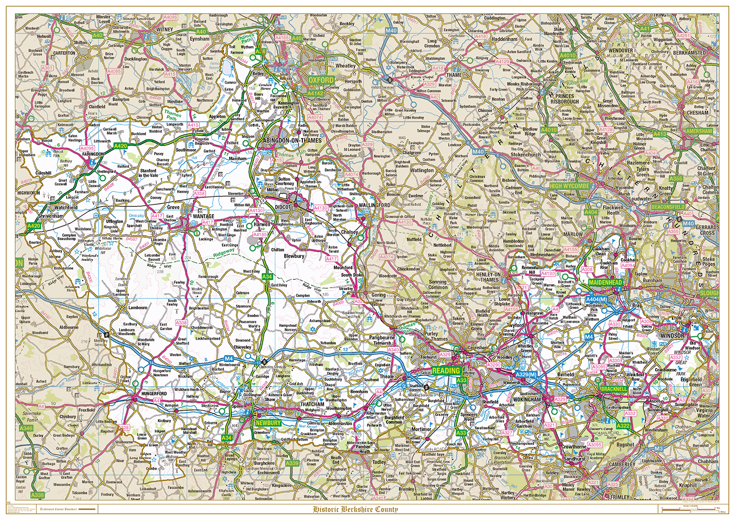 Historic Berkshire County Map