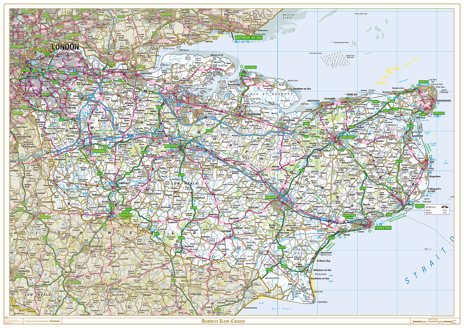 Historic Kent County Map