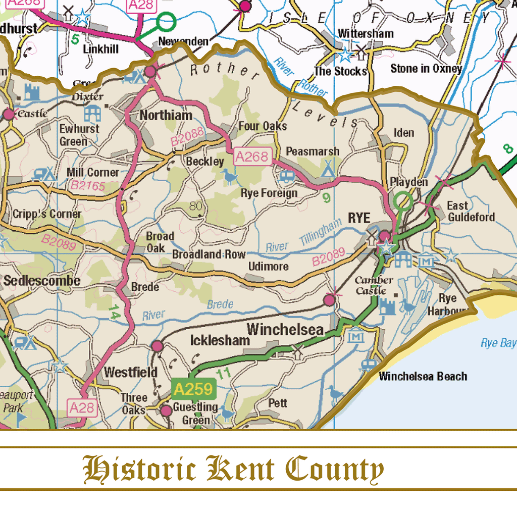 Historic Kent County Map