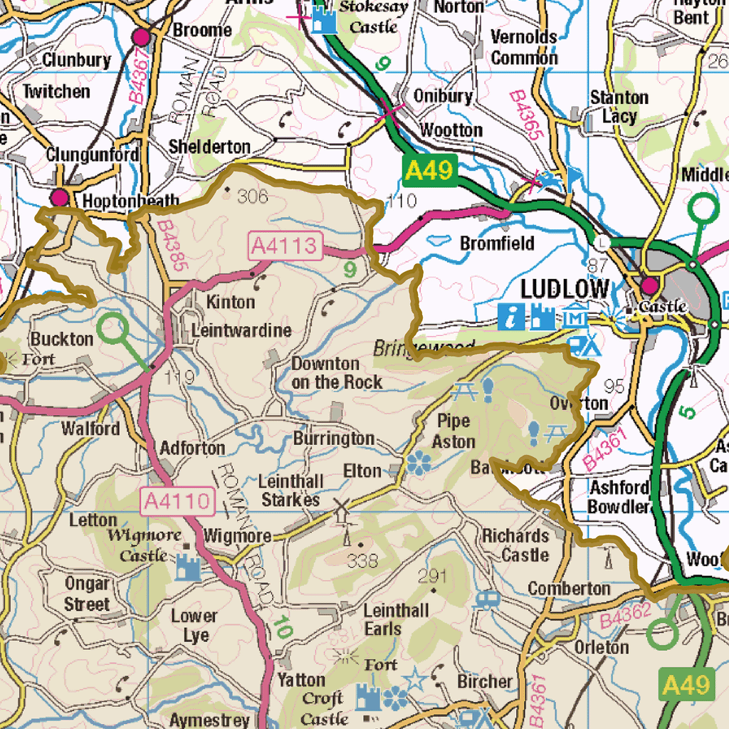 Historic Shropshire County Map