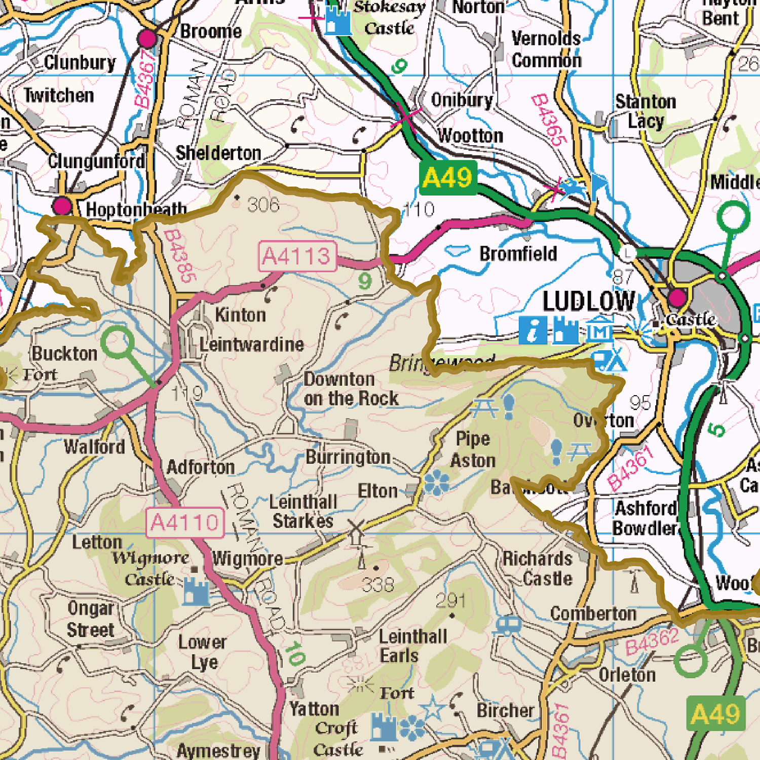 Historic Shropshire County Map