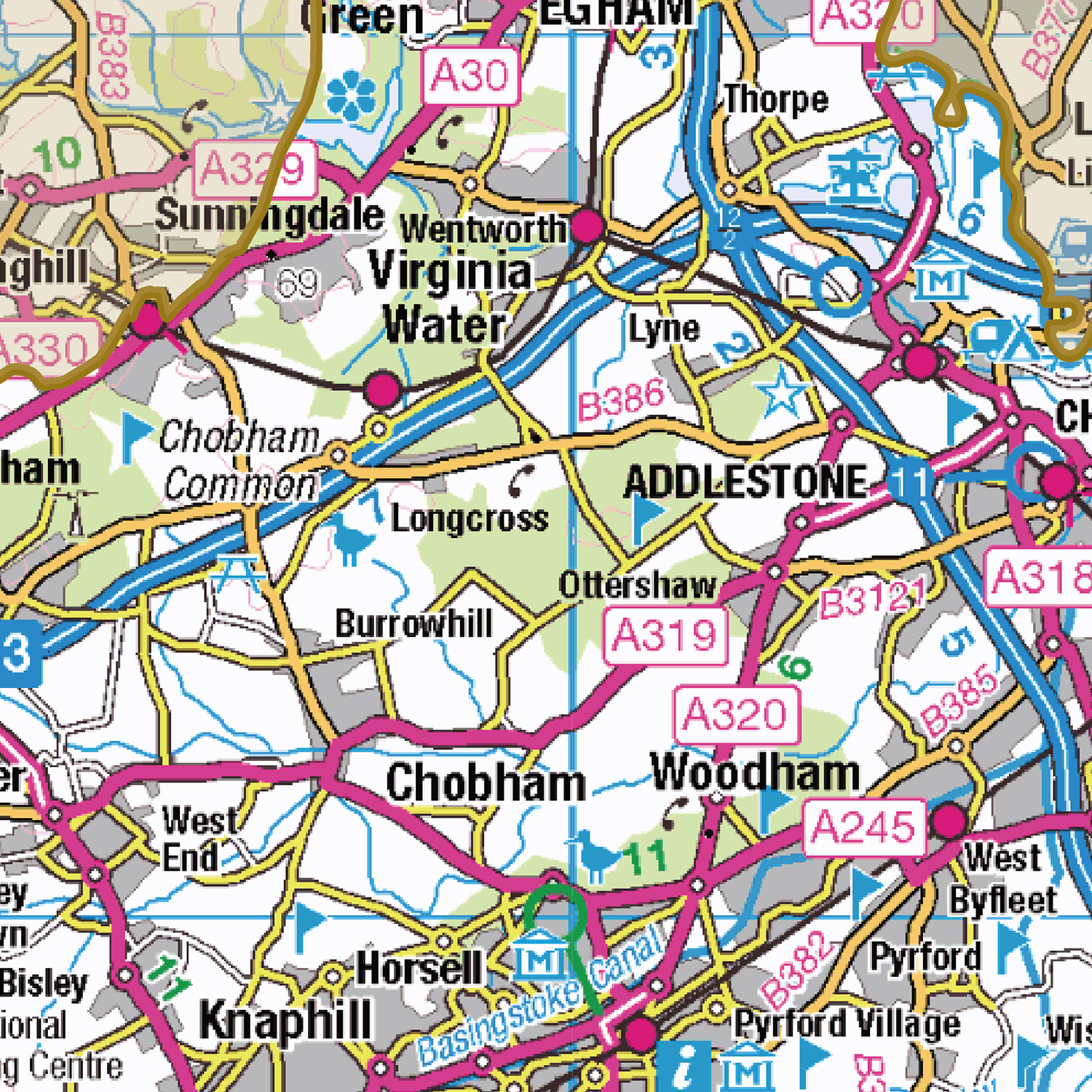 Historic Surrey County Map