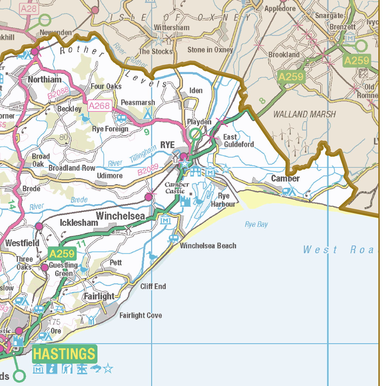 Historic Sussex County Map