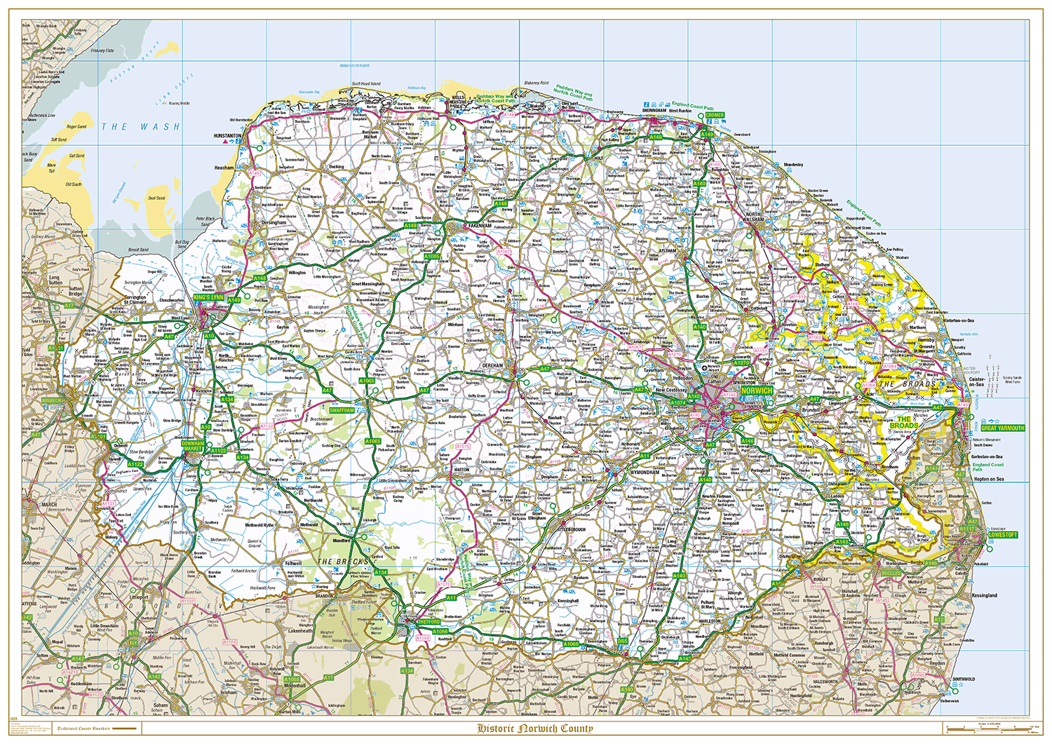 Historic Norfolk County Map