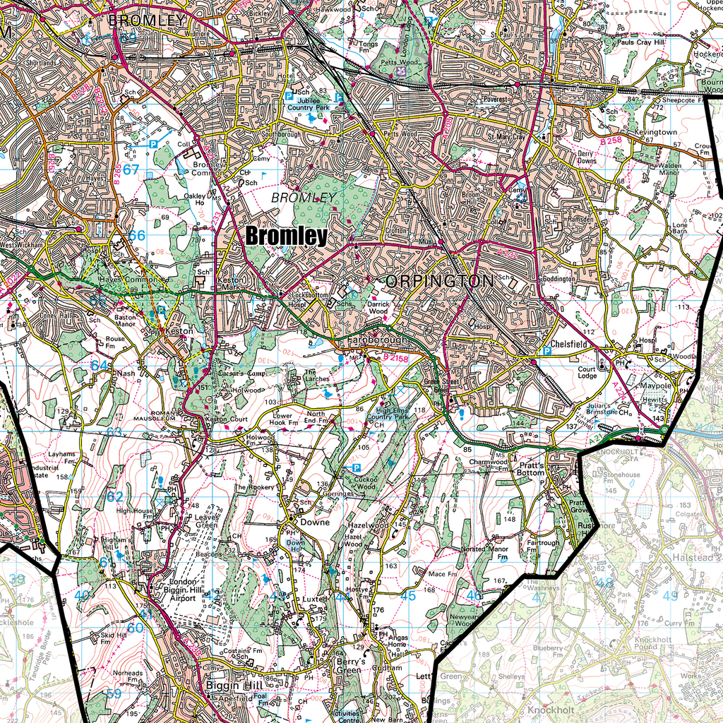 (GLA) Greater London Authority Boroughs Wall Map