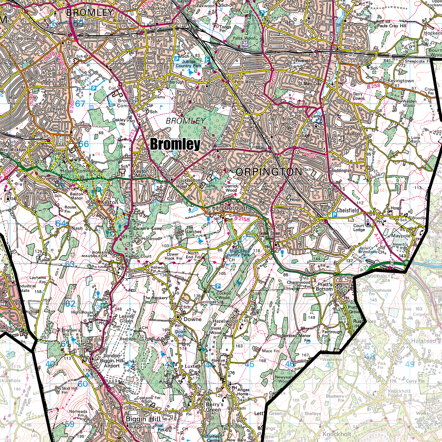 (GLA) Greater London Authority Boroughs Wall Map