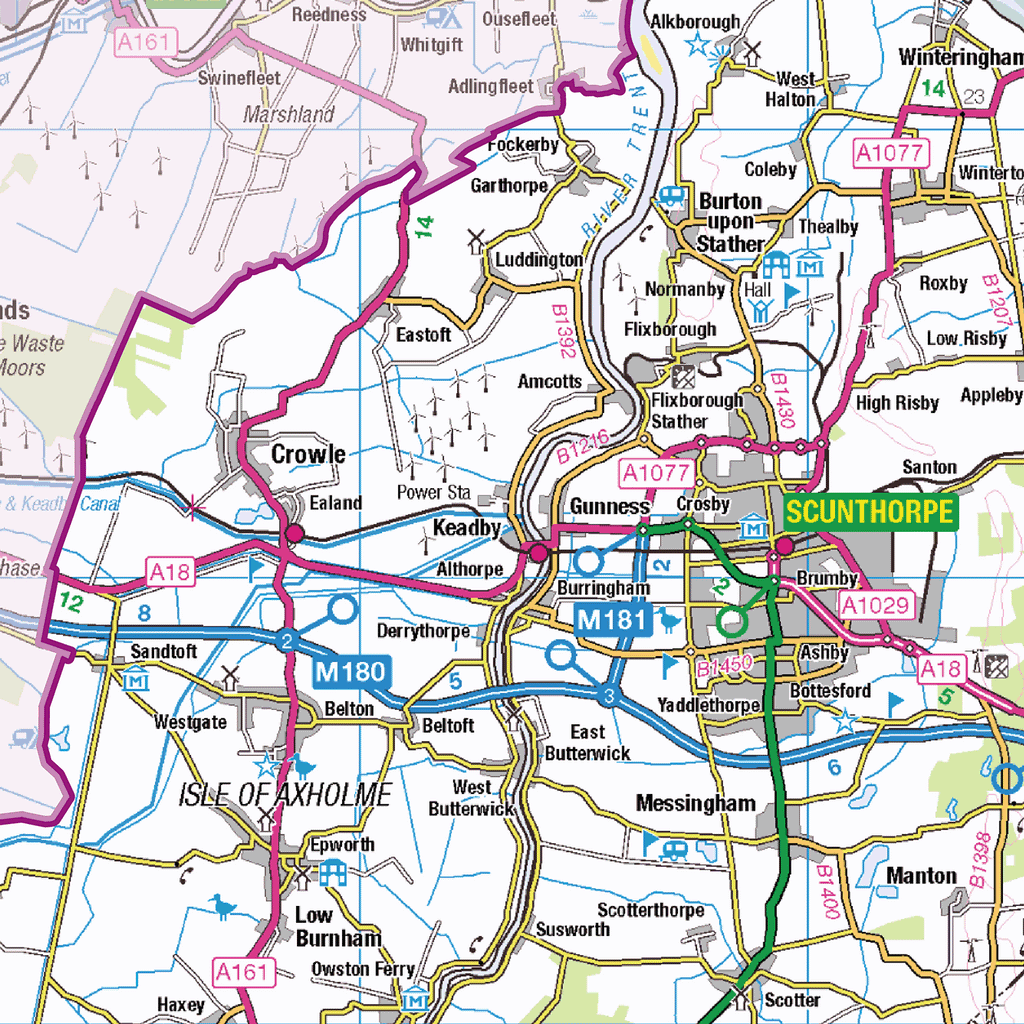Lincolnshire County Map - (CY26)