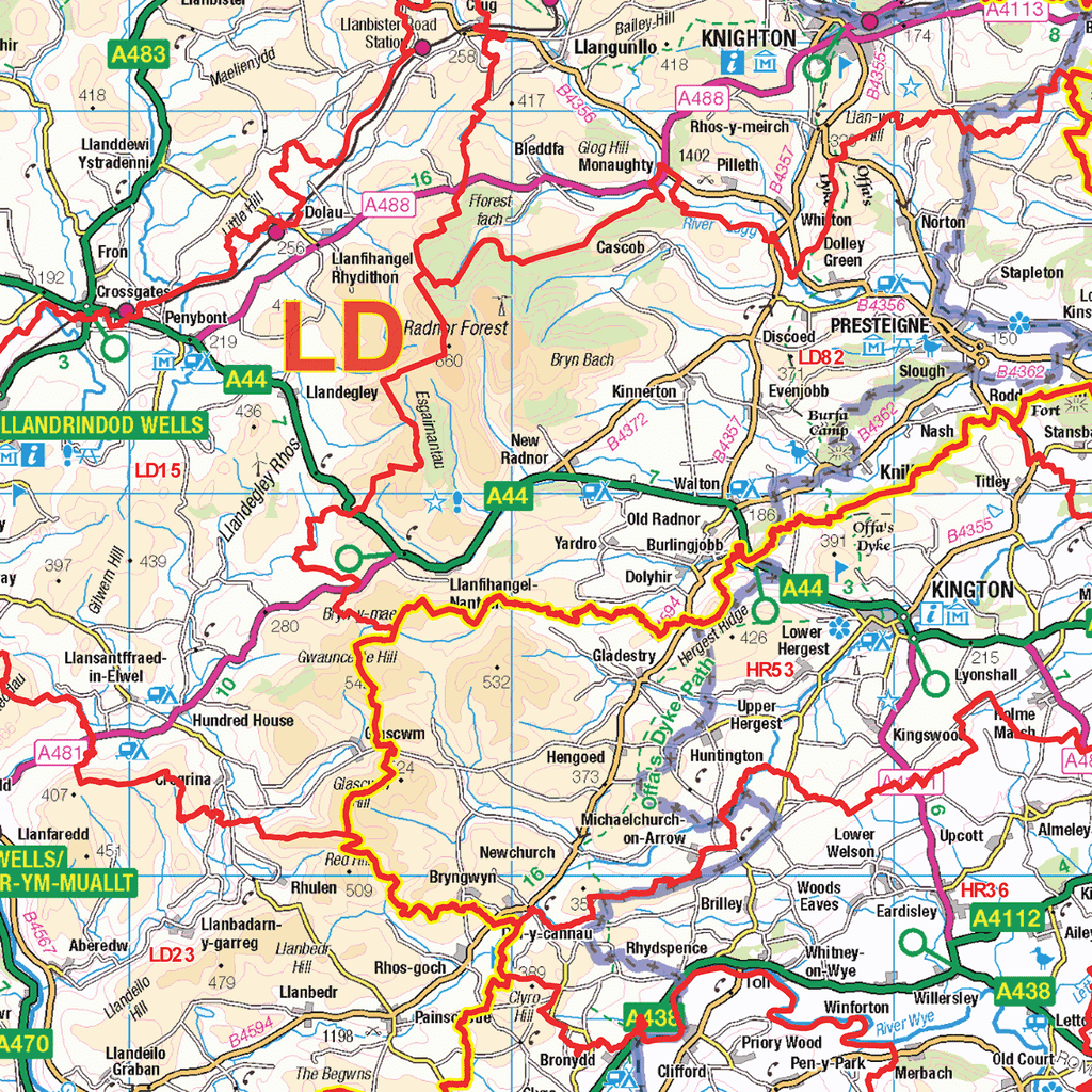 West Midlands Postcode Sector Wall Map - (S10)