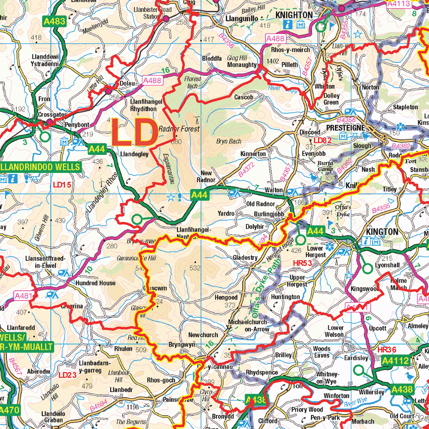 West Midlands Postcode Sector Wall Map - (S10)