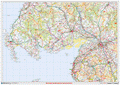 South West Scottish Borders Postcode Sector Wall Map - (S15)