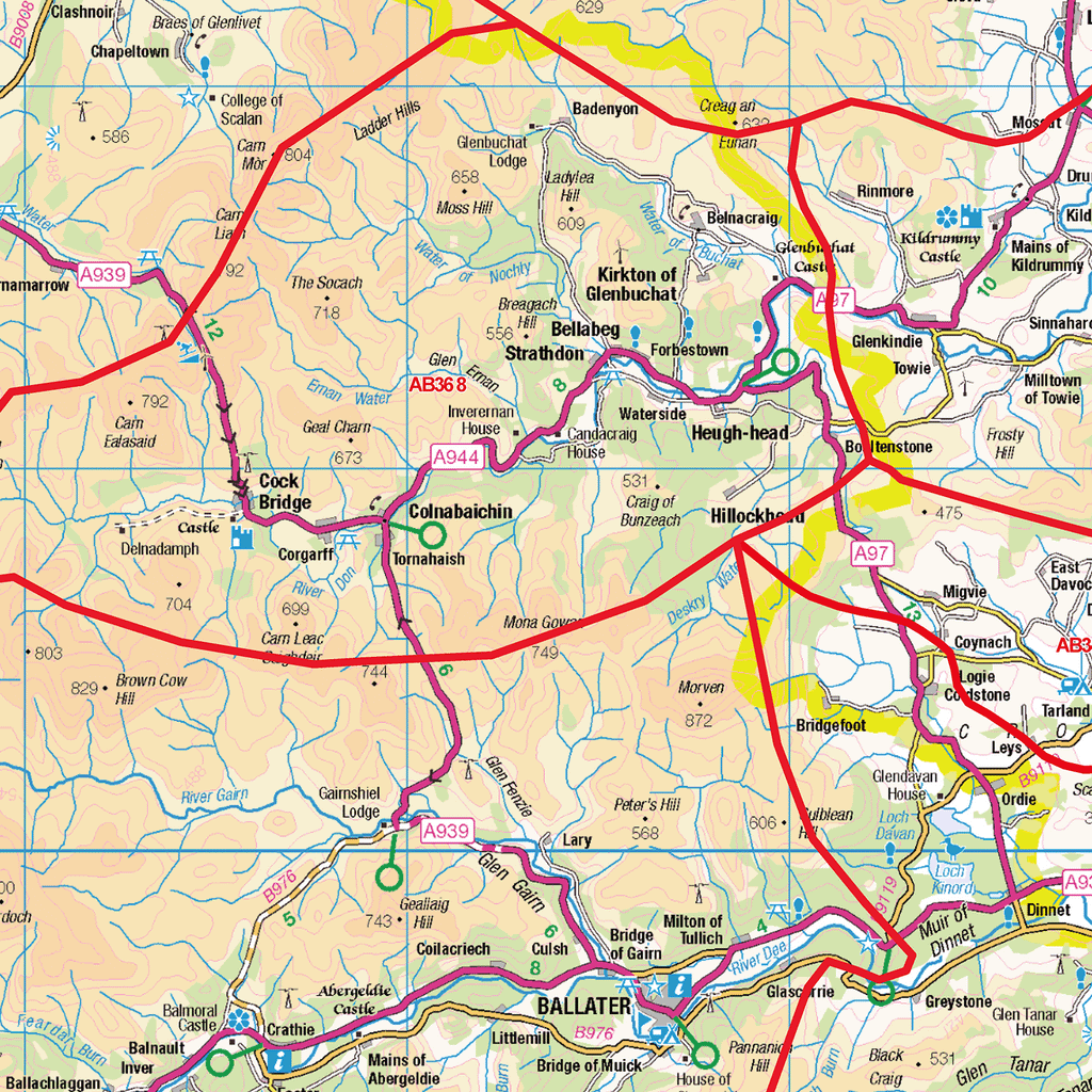 Angus & Aberdeenshire Postcode Sector Wall Map - (S20)