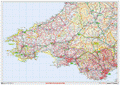 South Wales Postcode Sector Wall Map - (S5)