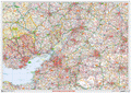 Severn Estuary Postcode Sector Wall Map - (S6)