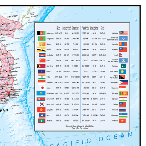 Continental Series: South East Asia Map - GIF Image