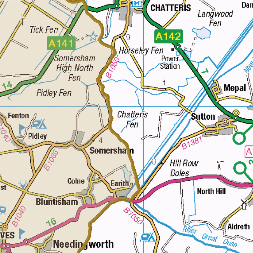 Historic Cambridgeshire County Map