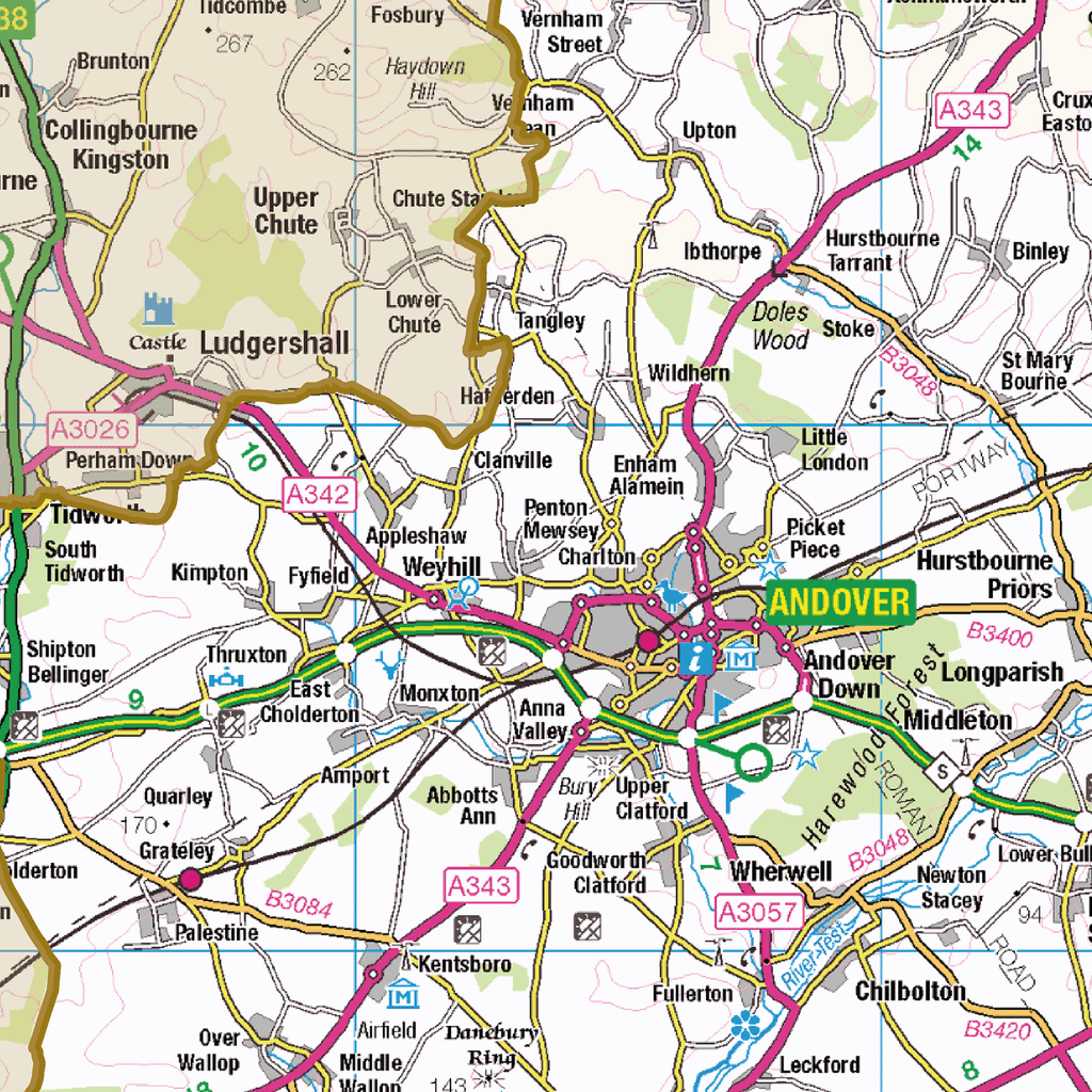Historic Hampshire County Map