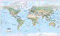World Physical Wall Map - Huge Size: 1:20m Scale