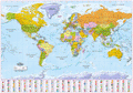 World Political Wall Map - Large Size: 1:30m Scale