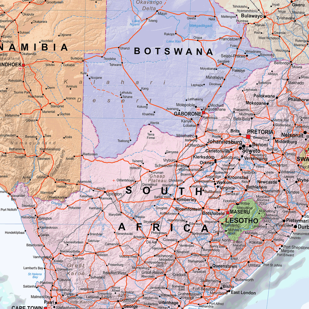 Continental Series Africa Map - GIF Image