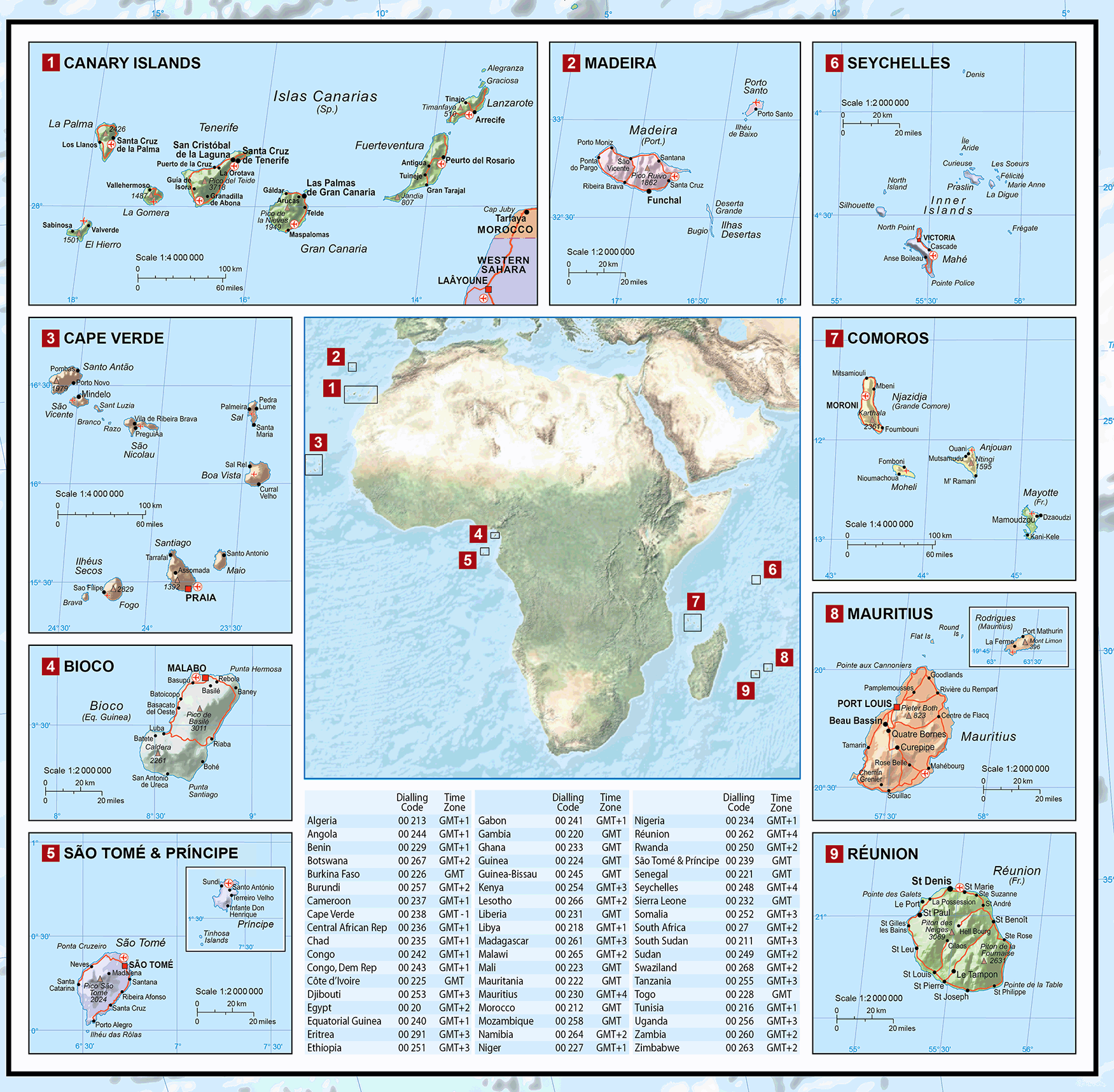 Continental Series Africa Map - Editable GeoPDF