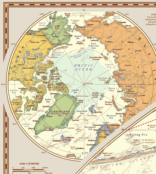 Antique World Political Map - Large Size - Locked PDF Format