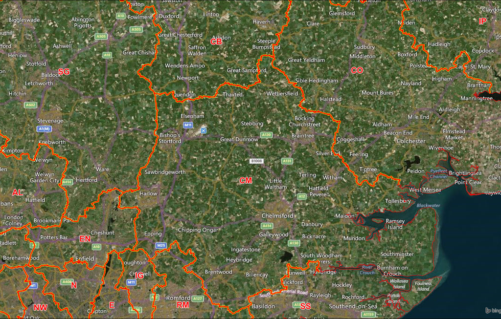 Cv36 Postcode Area Postcode Boundaries - Area Level - ArcGIS – XYZ Maps