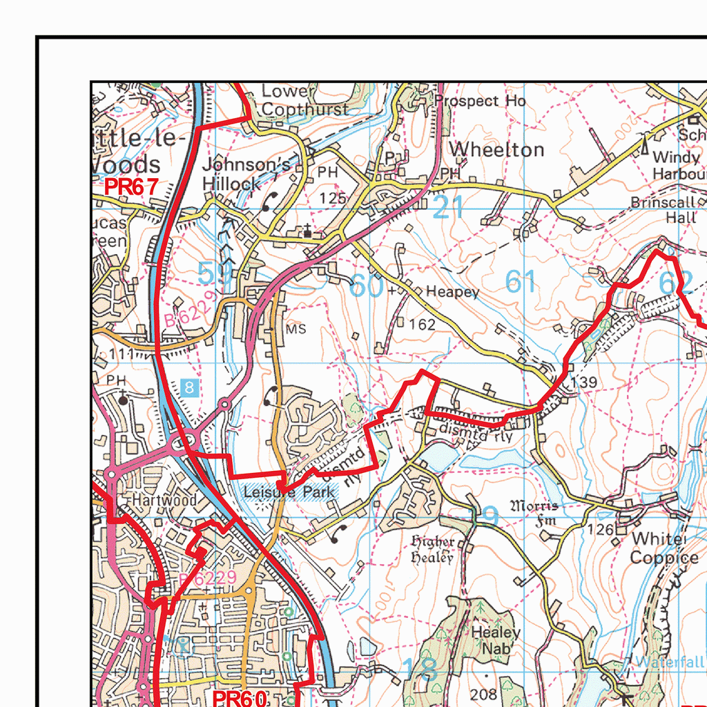 Bolton - BL - Postcode Wall Map