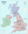 Scottish British Isles Political Map - 1:1m - Locked PDF