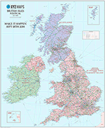 Scottish British Isles Political Map - 1:1m - GIF Image