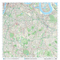 London XYZ CityMap - London South East Wall Map