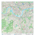 London XYZ CityMap - London South West Wall Map
