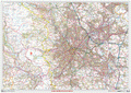 Greater Sheffield Postcode Sectors Wall Map- (C8)