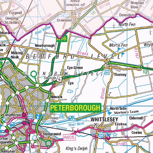 Cambridgeshire County Map - (CY5)