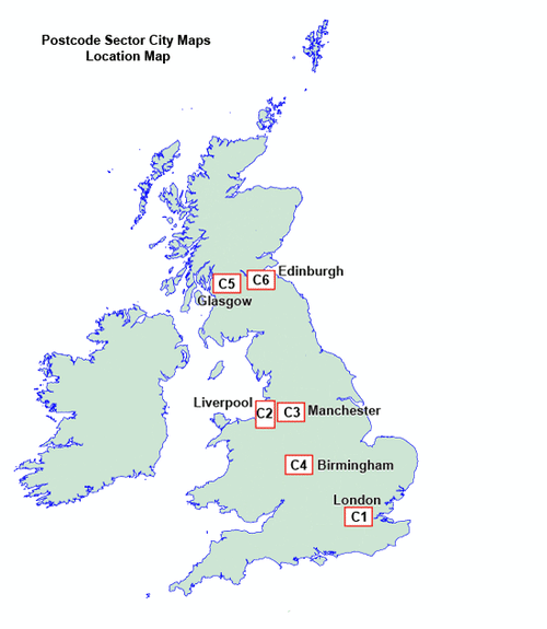 Birmingham - B - Postcode GeoPDF (G2)